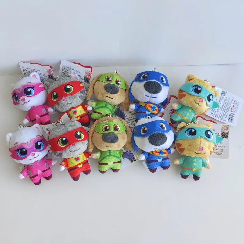 新しいスタイルのかわいい10cmトーキング・トム・キャットぬいぐるみヒーロー隊ドールキーホルダーペンダントデコレーションバックパックおもちゃ女の子の誕生日プレゼント