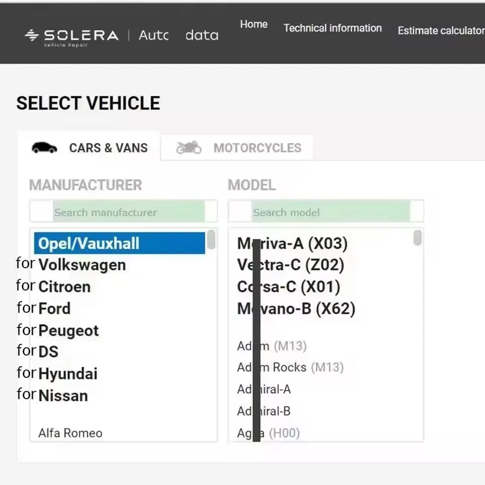 

2025 para datos de automóvil Alldata Conta en línea Software de reparación de taller Todos los datos Haynes Compatible con SDD