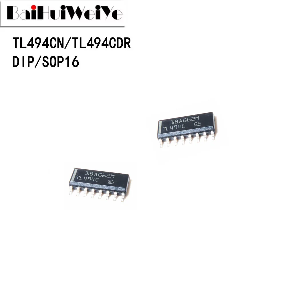 10PCS TL494CDR TL494CN TL494 DIP-16 SOP-16 Power Management Chip Controls Voltage Regulator New Good Quality Chipset