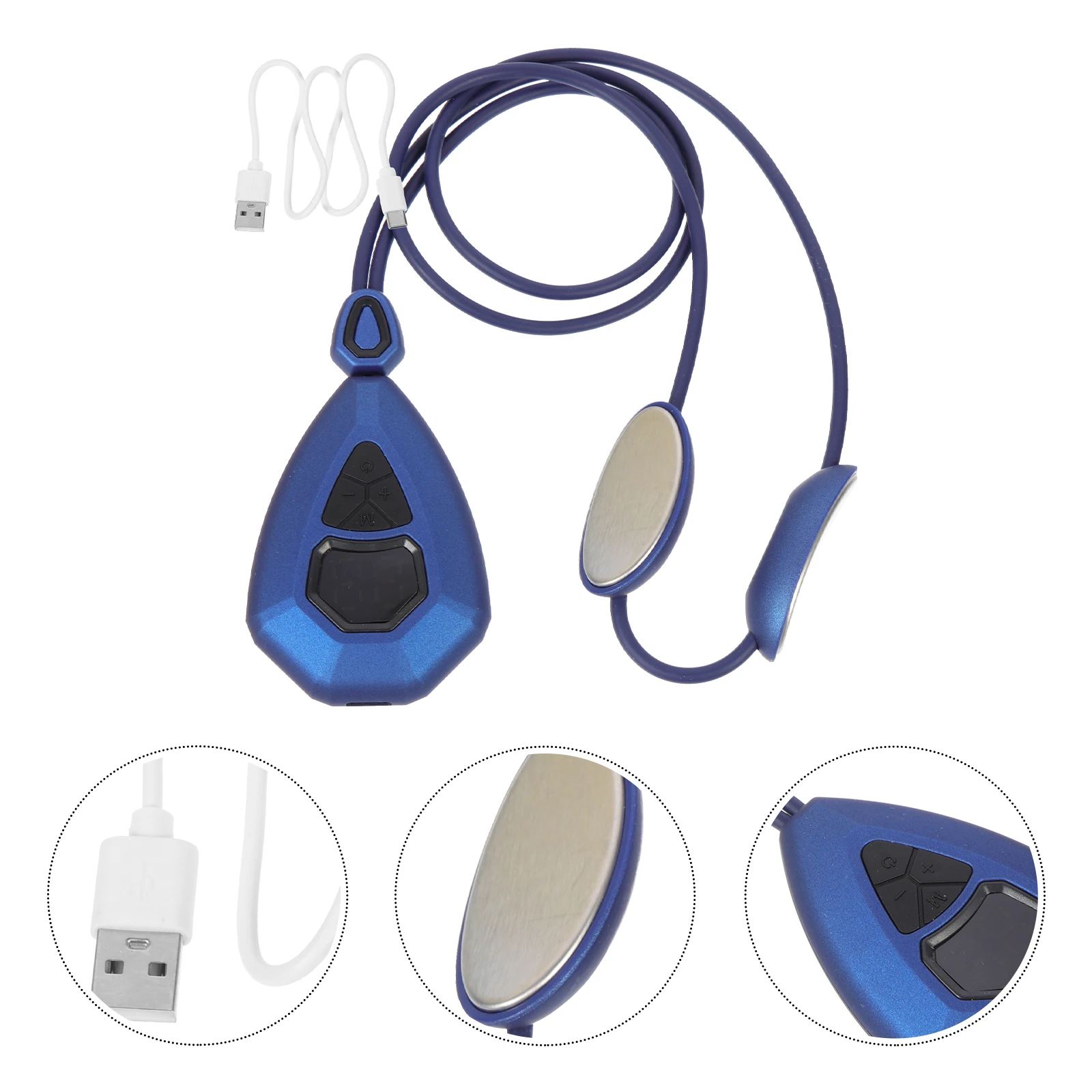 

1 Set Portable Neck Massager Electric Cervical Spine Massage Device 15 Intensities Lightweight Hanging Design For Home