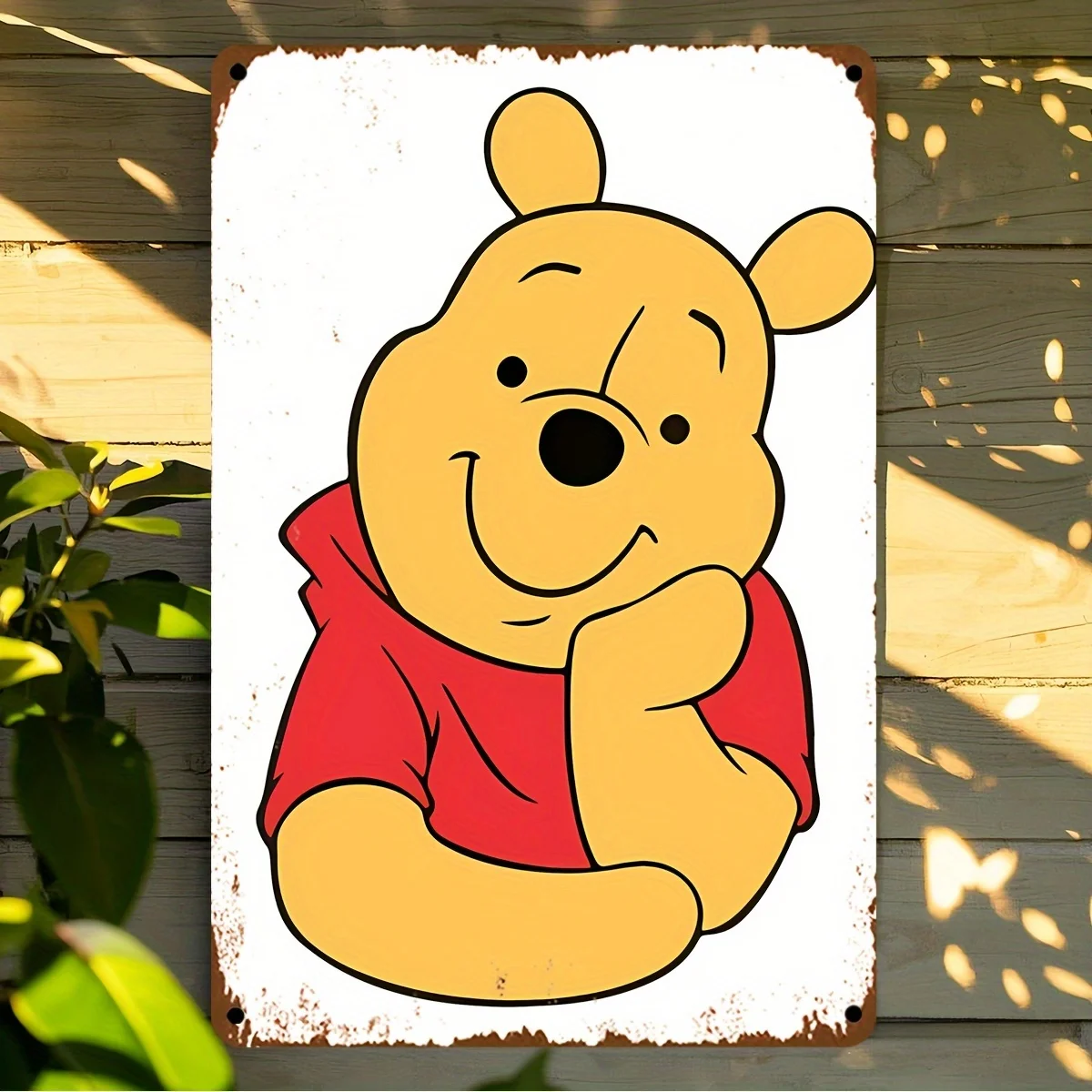 Miniso ديزني ويني ذا بوه وإيور القصدير ديكور ملصق تين تسجيل علامة معدنية لوحة الزخرفية لحانة بار نادي الجدار الديكور #5