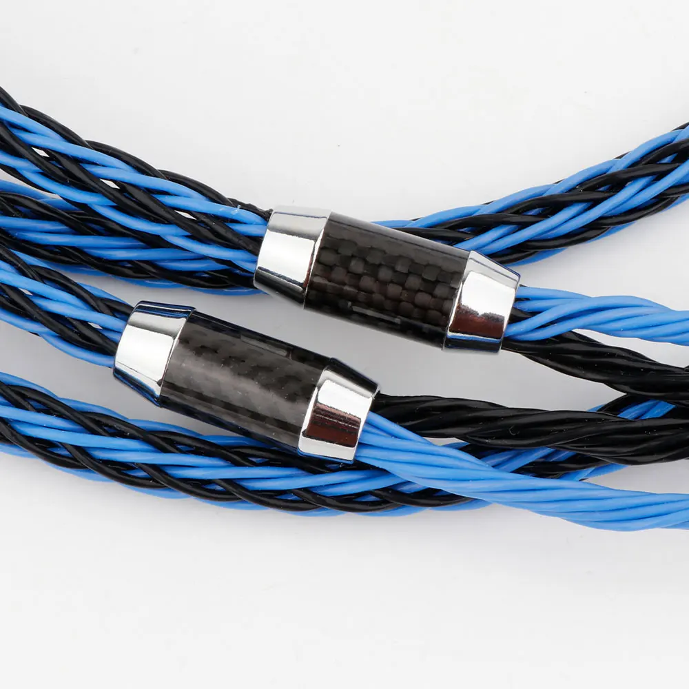 Pair Speaker cables 16Cores Occ Conductor Audio Speaker Cable HiFi Amplifier Speaker Cable with Banana Plug