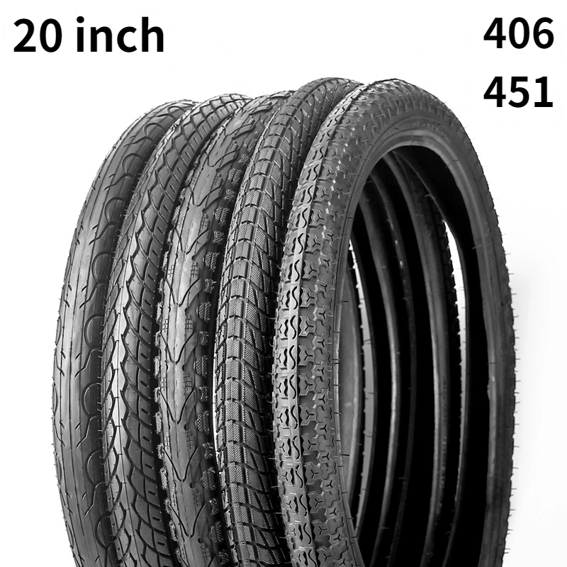 1pc 20 inch mountain bike outer tire 406 1.25 1.5 1.75 1.95 2.125 outer tire 451 bicycle tire