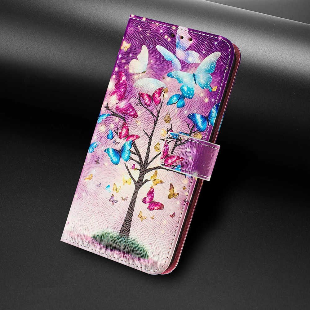 Coloured Drawing Wallet Case for Nokia HMD Pulse Plus Pro X30 X20 X10 G10 G11 G20 G21 G22 G42 G310 G400 C10 C20 C12 C22 C32