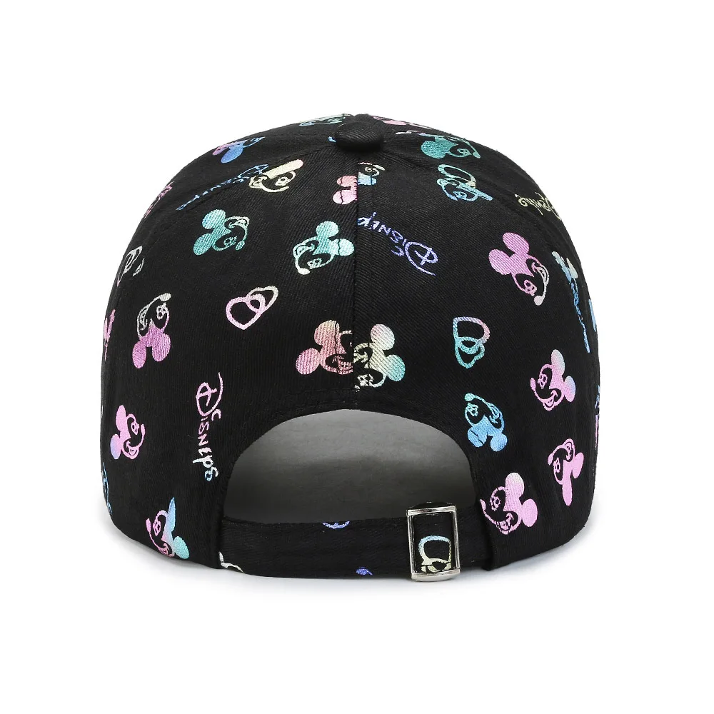 ديزني ميكي ماوس قبعة بيسبول النساء الرجال الكرتون طباعة قبعة الشمس موضة عادية قابل للتعديل في الهواء الطلق الصيف قبعة هدايا الأطفال