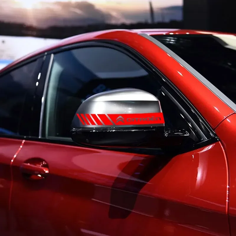 سيارة مرآة الرؤية الخلفية الجانب ملصق لاصق لامع ورائع جسم السيارة لسيتروين C1 C3 C4 C5 C6 C8 C4L DS3 DS4 DS5LS DS6 بيرلينجو بيكاسو #6