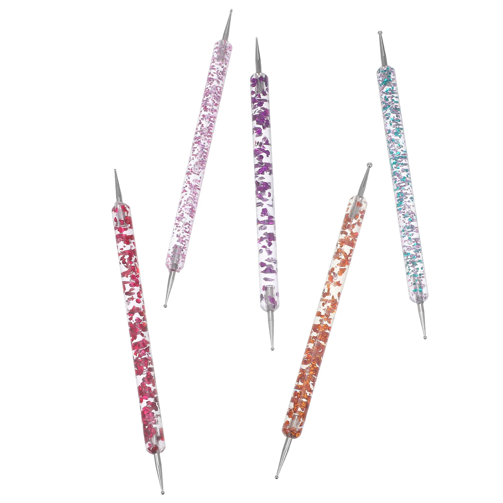 5 قطعة مسمار أداة فنية مجموعة ملونة الراين المنتقى قلم رصاص سيليكون مانيكير لتزيين الأظافر الاكريليك Diy بها بنفسك استخدام مسمار سيليكون #4