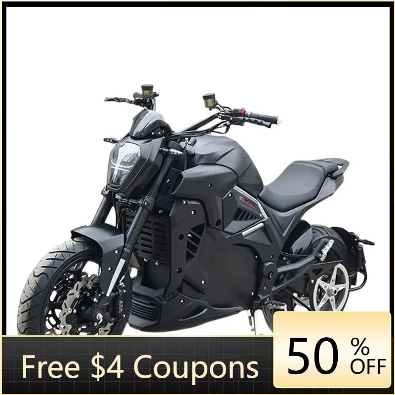 Rs Devil's Road Legal Electric Motorcycle Retro 17 Inch Wheels 8000 Watts High Speed with 150AH Lithium Battery Remote 72v Volta