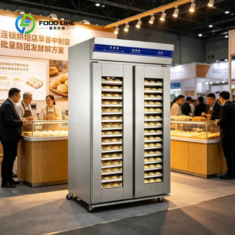 Customized Commercial Large-capacity 16/32-tray Donut Electric Yeast Dough Making Machine and Bread Cabinet Fermenting Machine