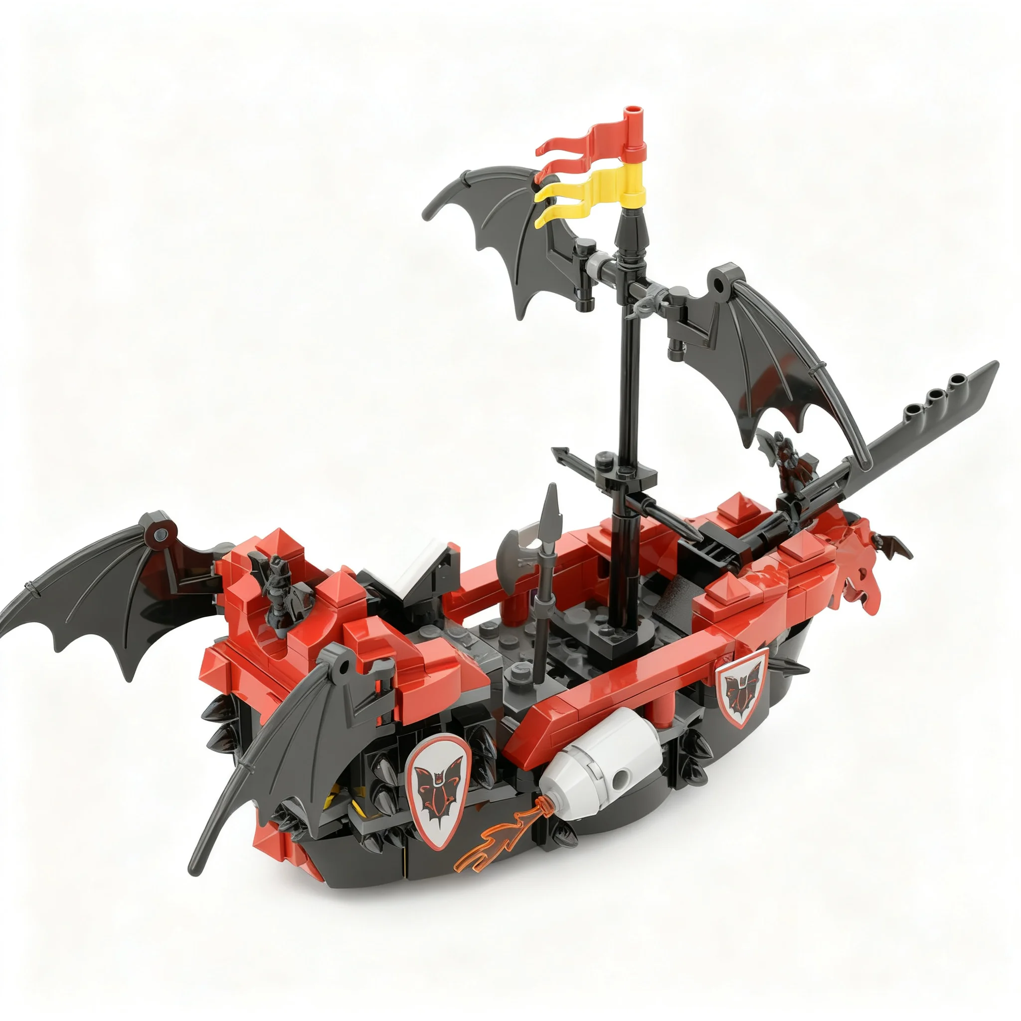 318pcs MOC Castle Fright Knights Knight Sea Demon Model Christmas Gift Creative Collectible Living Room Decor