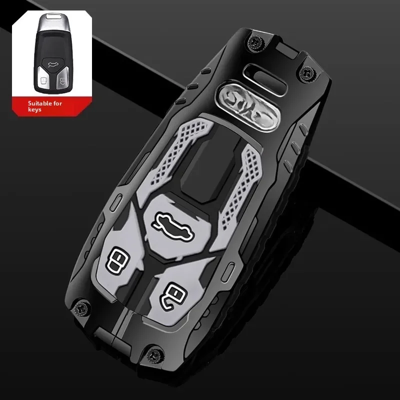 Car Key Case Cover Protector Shell For Audi A6 A5 Q7 S4 S5 A4 B9 Q7 A4L 4m TT TTS RS 8S 2016 2017 2018 Auto Keychain Accessories