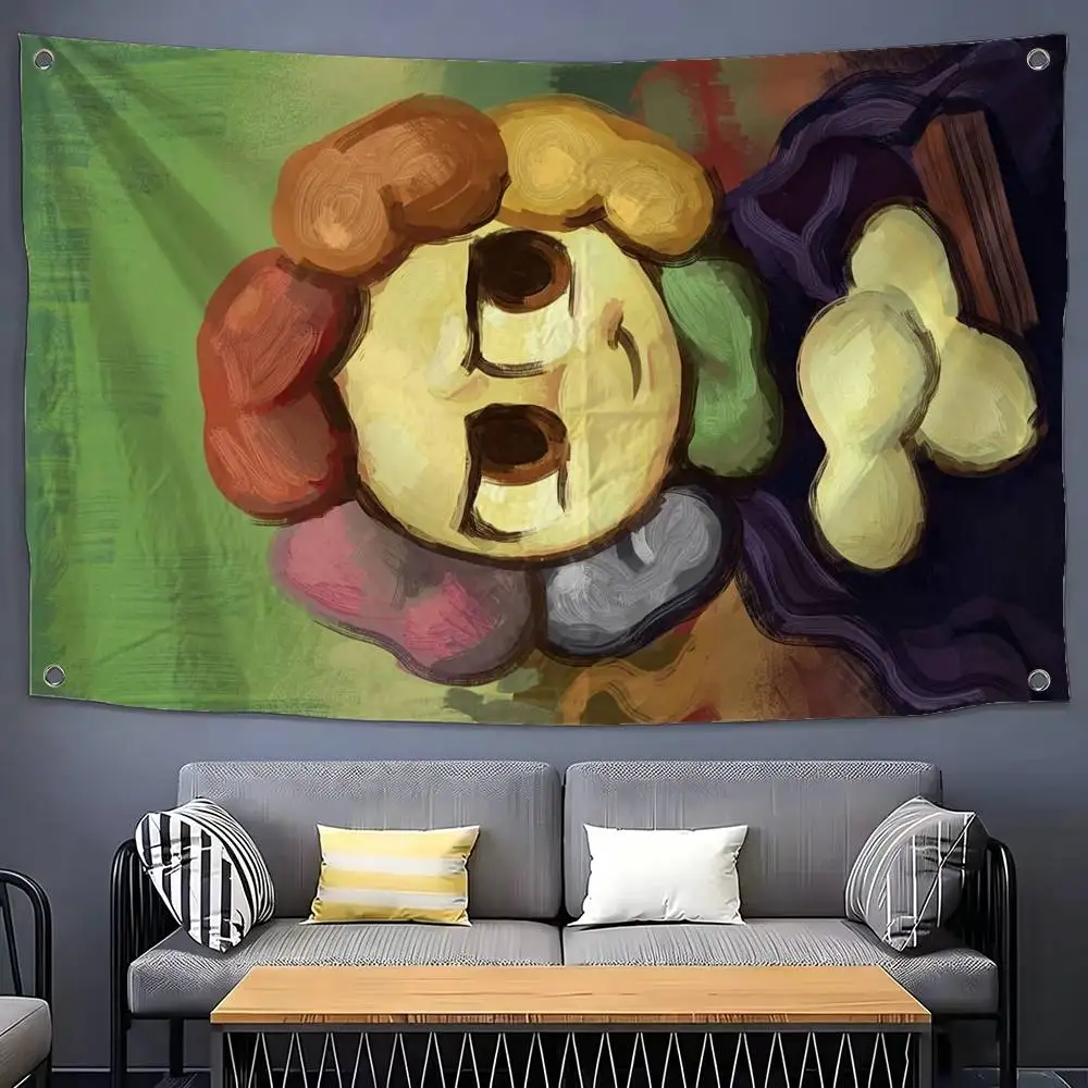Game D-Dandys World-d Flags Wall Hanging Tapestry Outdoor Garage Room Decorative Flag Background Blanket
