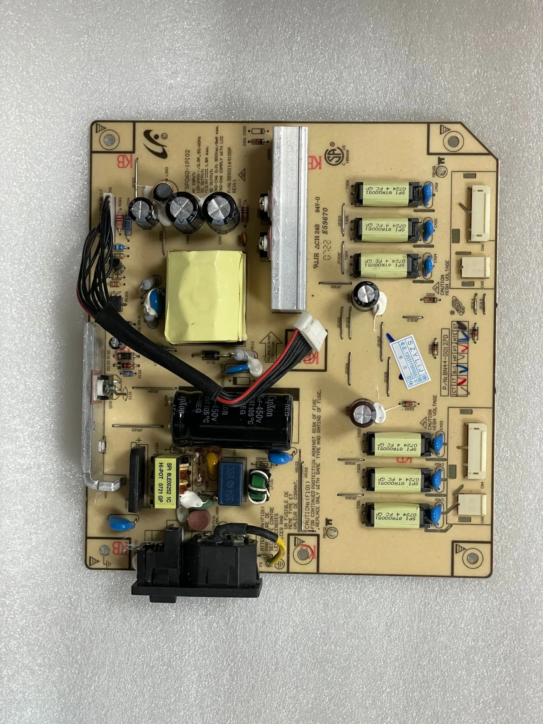 

1pcs/lote Good quality,Original 205BW power board, 204BW high voltage board, FSP060-1PI02 BN44-00127D