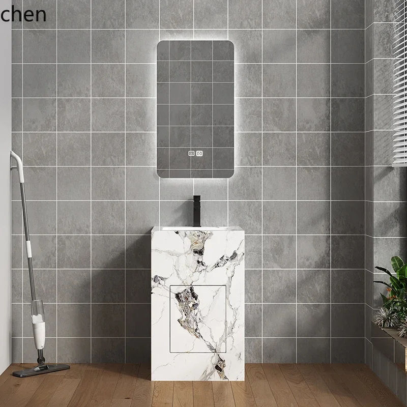 u11column type washbasin small apartment bathroom triangular column basin integrated floor wash basin balcony