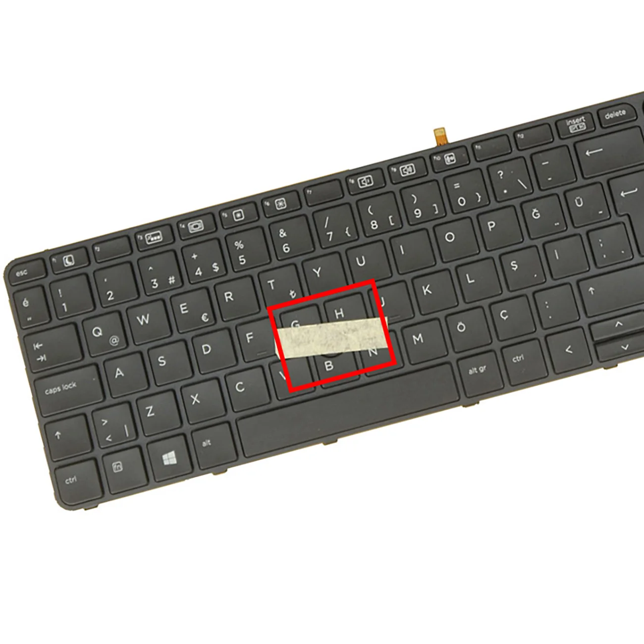 Backlit Keyboard for HP Probook 650 G2 G3, 655 G2 G3, Turkish Layout with Pointer Compatible with 841137 831023 841145-141