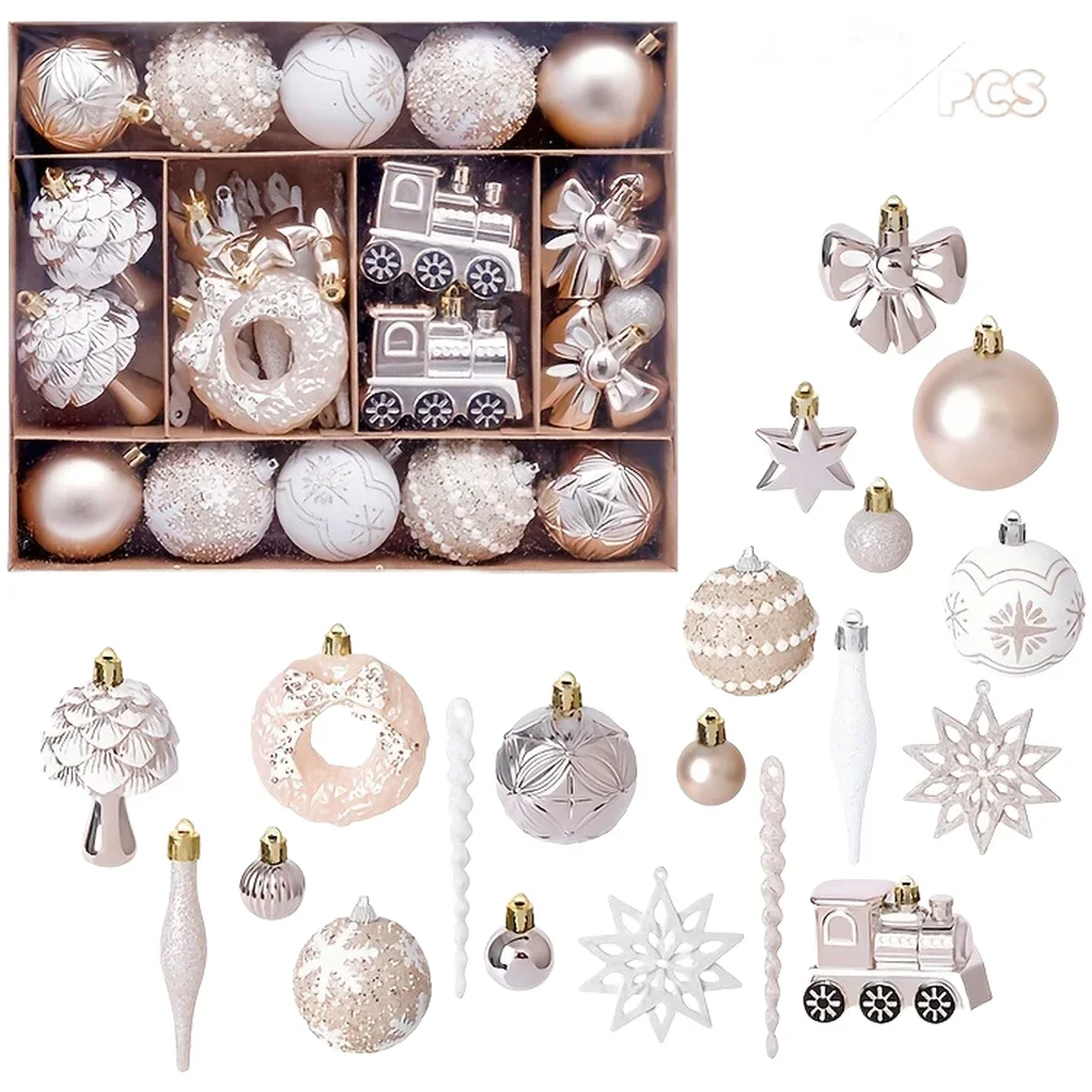 

45 шт. набор праздничных украшений «Человек-печенье», ручная роспись для рождественской елки с пластиковой сборкой и легко подвесными петлями