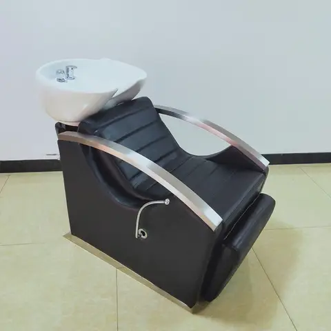 Massage Shampoo Chair Beauty Salon Semi-reclining Sitting Hair Washing Chairs Adjustable Thai Full Reclining Shampoo Bed