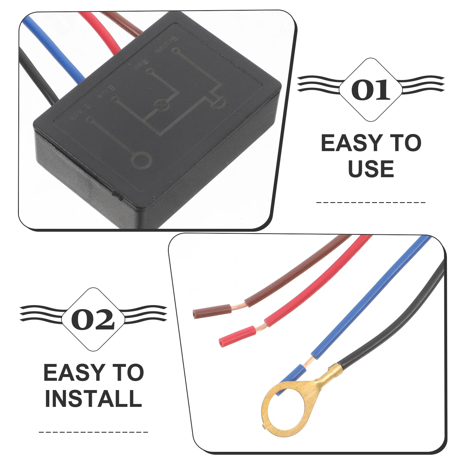 2Pcs Touch Dimmer Switch for Table Light Lamp Accessories Control Module Sensor Replacement Black Lamp Dimmer Touch Light