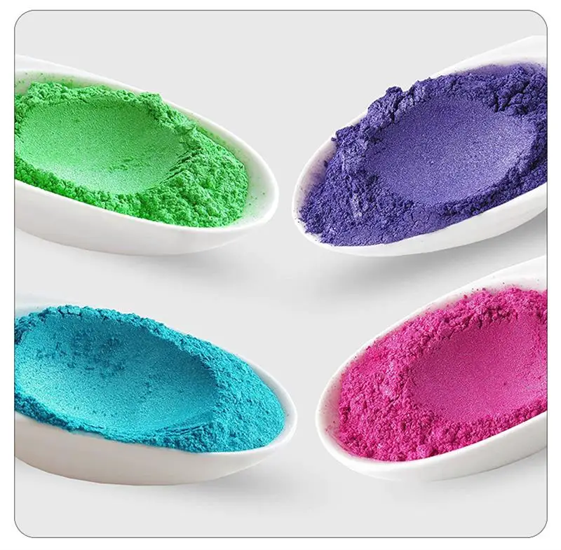 Pearlescent Mica Powder Epoxy Resin Dye Colorant Pigment Pearl Powder DIY Glitter Candle Dye Making Material Epoxy Resin Filler