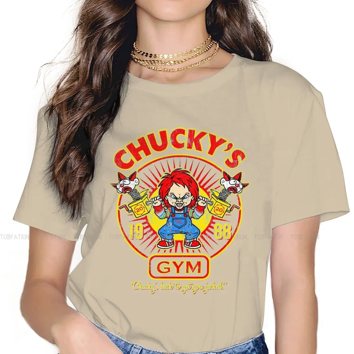 Chucky Old Fashioned Doll TShirt for Woman Girl Gym Basic Leisure T Shirt High Quality New Design Loose