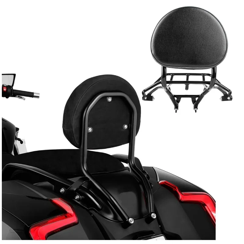 

PANICAL Motorcyclefor luggage rack set for BMW K1600B Bagger 2018-2025 Passenger Backrest Travel Rack Set Rear Backrest