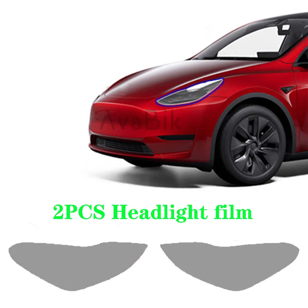 

Для модели Tesla 3 Y 2017-2023 ТПУ, черненая фара, брызговик, защитная пленка, модификация, черные пленки, меняющие цвет
