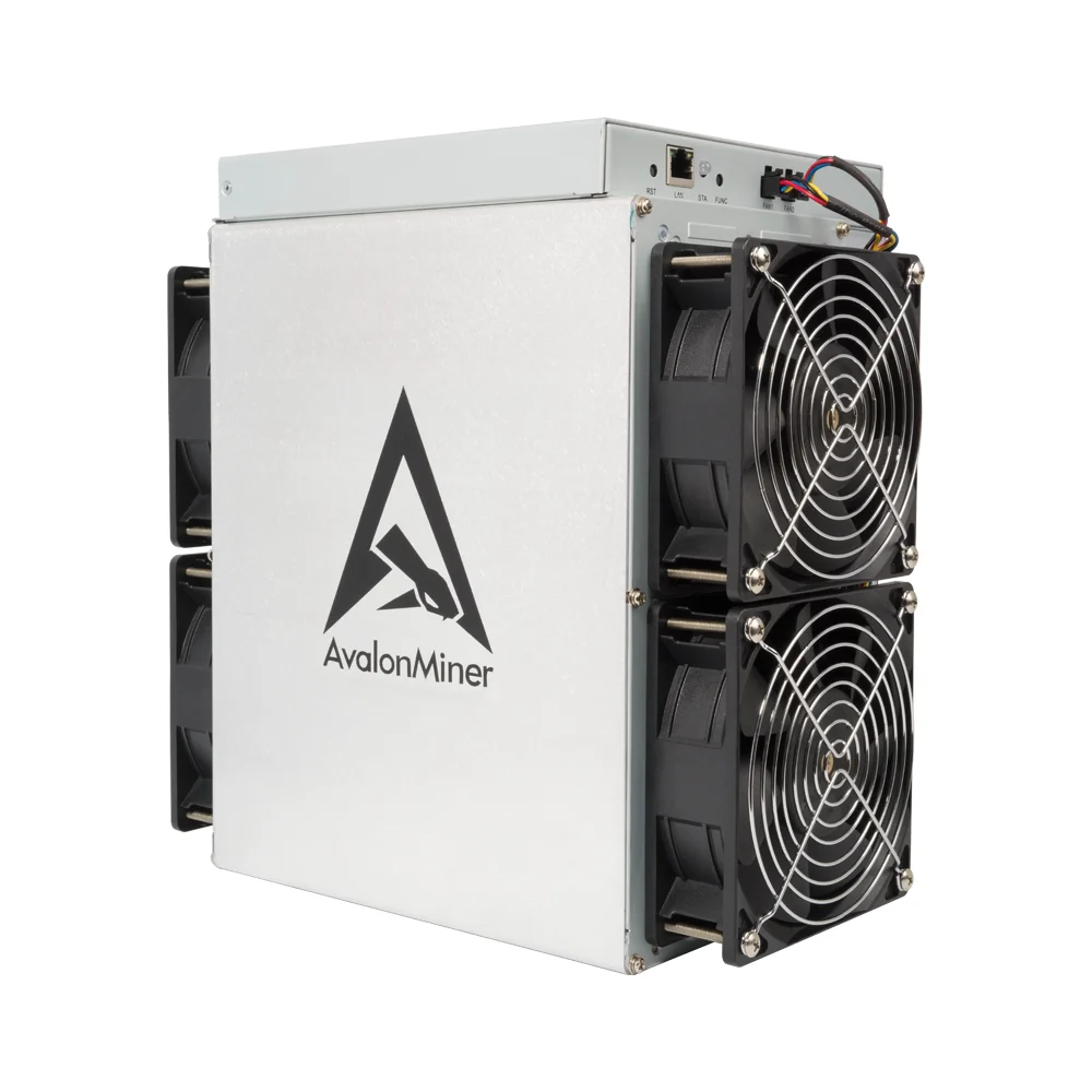 Avalon Made A1346 from Canaan mining SHA-256 algorithm with a maximum hashrate of 104T/110T for a power consumption of 3300W