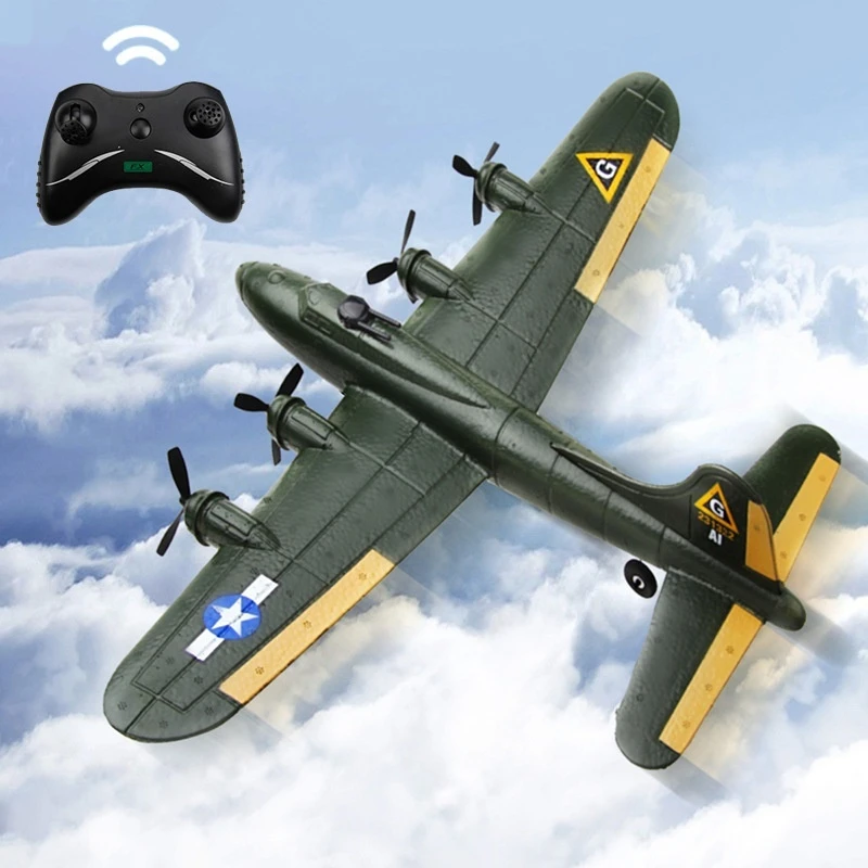 Nuevo avión B17 Rc, avión de Control remoto, ala fija, planeador de 2,4 ghz, espuma Epp, aviones Rtf Rc, juguetes para niños