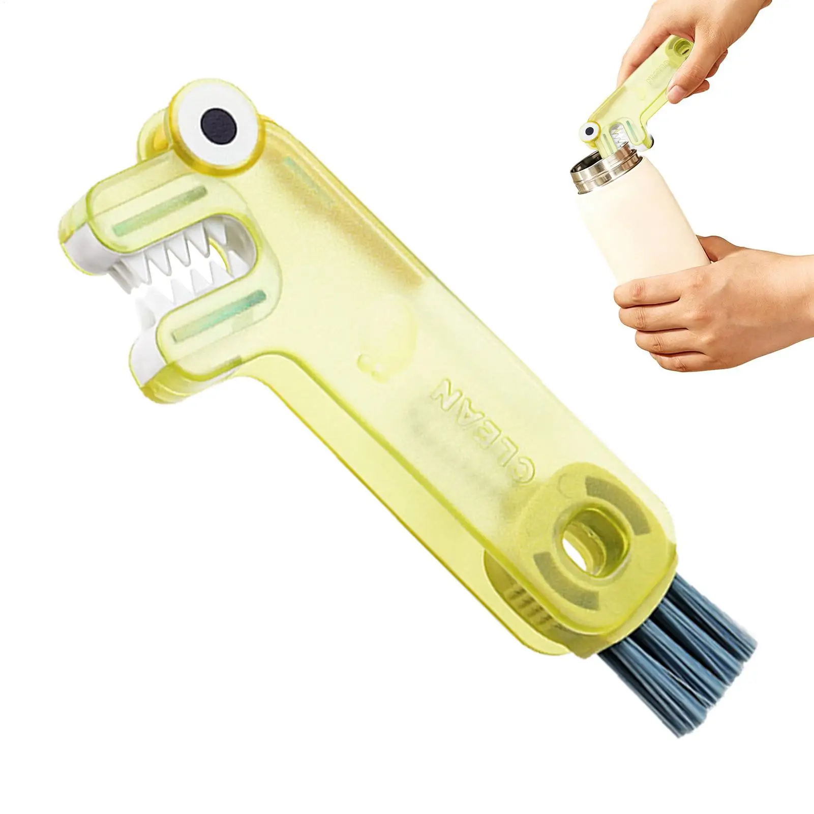 Bottle Brush Cleaner Multifunctional Portable Cleaning Tool Water Bottle Cleaner for Kitchen Coffee Mug Wine Flask Travel Lid