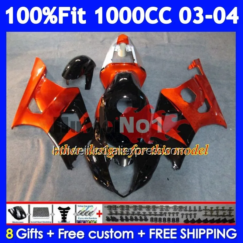 OEM Body For SUZUKI GSXR-1000 GSXR 1000 CC 117No.10 1000CC GSX R1000 K3 JOMO Red GSXR1000 03 04 2003 2004 Injection Fairing