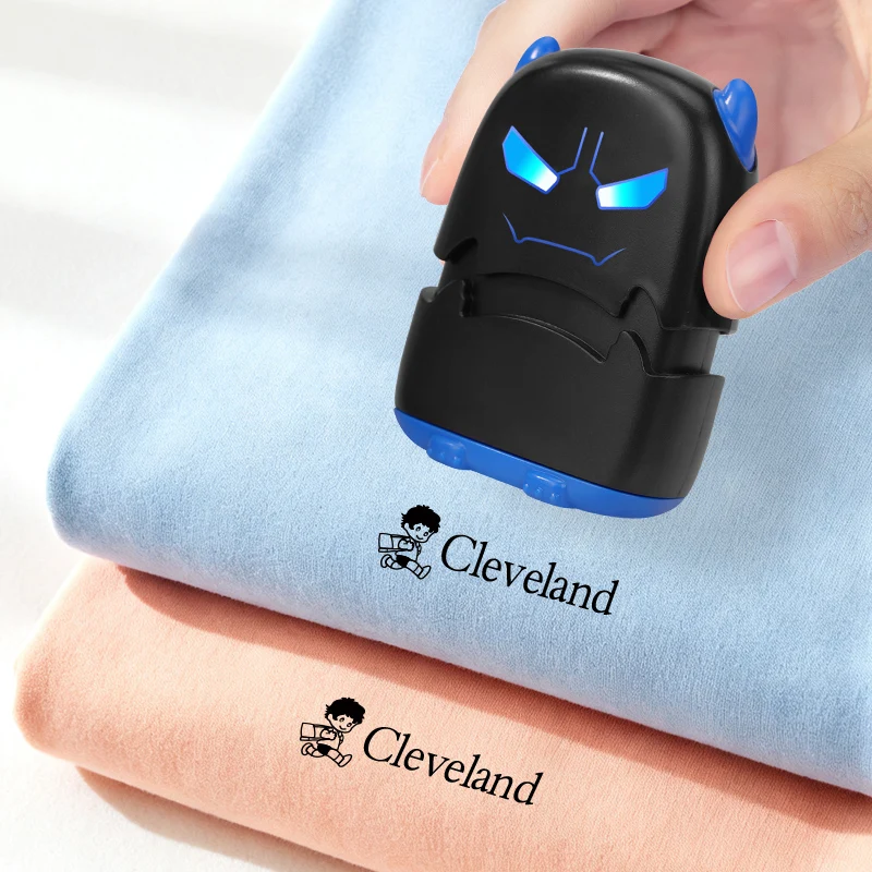 Custom Name Stamp, Quick-Dry Seal for Clothing, Backpack, Washable Label Stamper for School Supplies - view 4