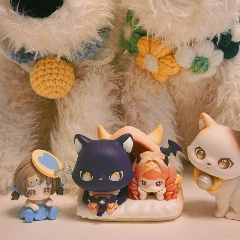 لعبة تمثال قطة صغيرة من Moni Berry Companion Series Blind Box العصرية القابلة للجمع للفتيات هدية عيد ميلاد مثالية