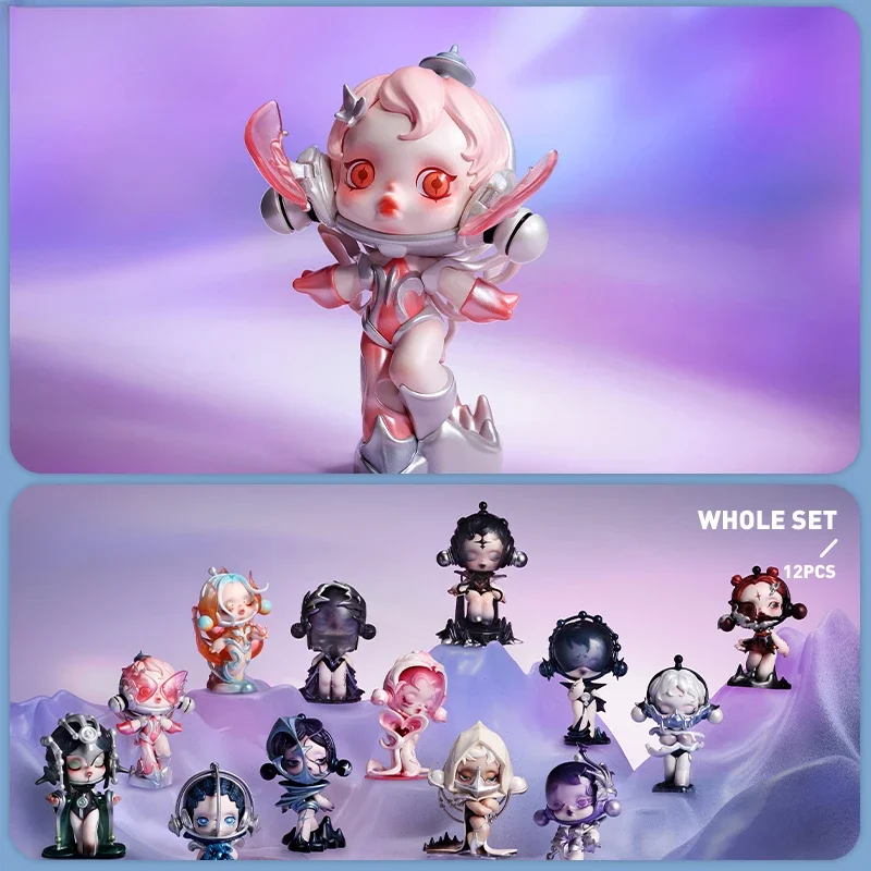 Cute Bubble Mart MEGA SPACE MOLLY 100% SERIES Second Generation Model Popmarts Collection Doll Desktop Ornaments Gifts