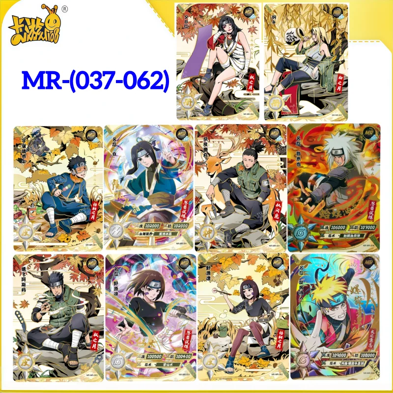 KAYOU Original Genuine Naruto Card Uzumaki Naruto Hatake Kakashi MR Full SetSeries No.37-62Anime Collection Card Kids Toys Gifts