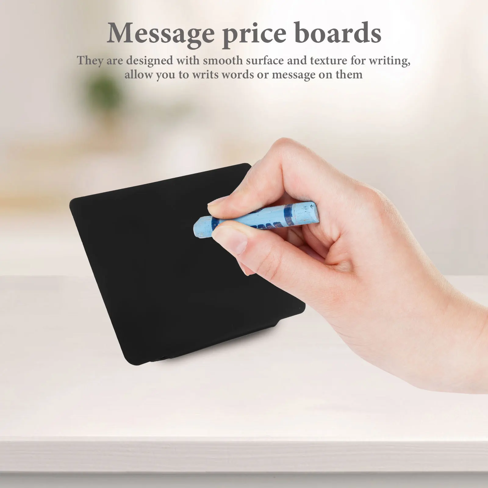 

6Pcs Re-Writable Chalkboard Signs Smooth Surface Drawing Blackboards for Menu Food Labels for Party Buffet Mini Chalkboard