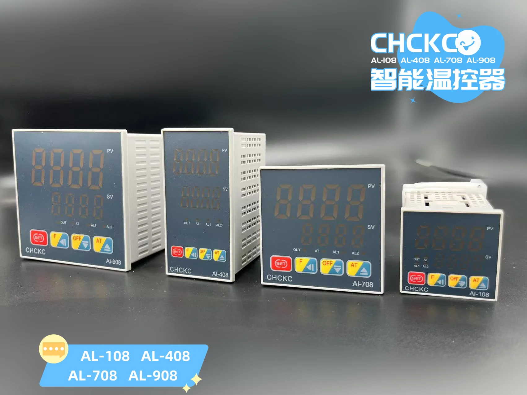 1PCS, CHCKC Intelligent Temperature Controller AL-108 AL-408 AL-708 AL-908 Relay, Solid State