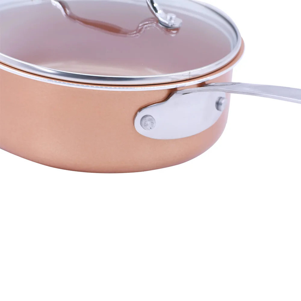 Non-stick Cookware Milk Boiling Induction Cooker Butter Warmer Breakfast Enamel Pot Porridge Gas Stove Single Handle Saucepan