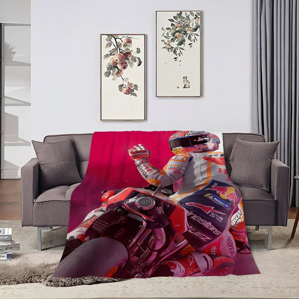 

M-Marc M-Marquez 93 Printed comfortable and soft sofa, living room bed, bedroom blanket suitable for travel and gifts
