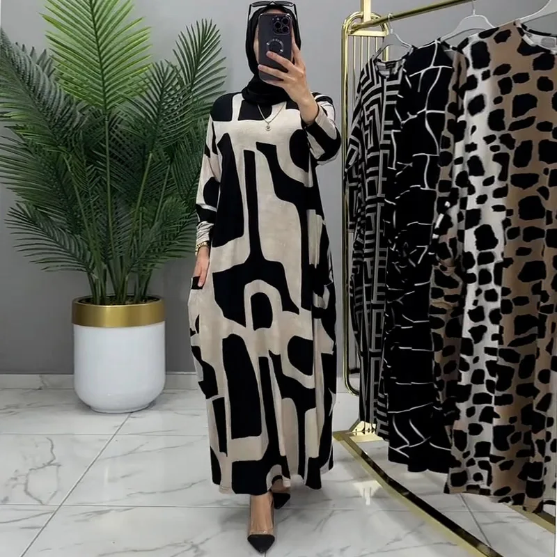 

French Style Dress2025Summer New Women's Elegant Printed Midi Skirt
