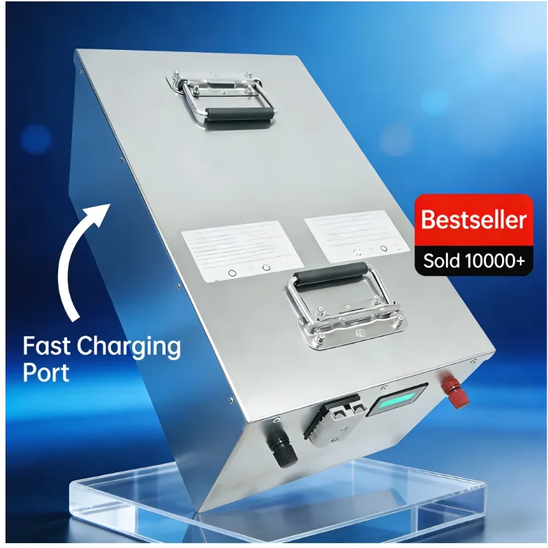 96V 80Ah-200Ah Li-ion Battery with Smart Bluetooth BMS, 4000+ Deep Cycles, High-Power Lithium Pack for 5KW-14KW Electric Sightse