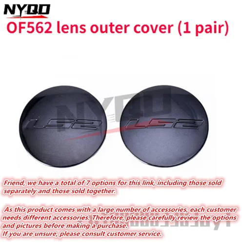 Imagen 2 del producto Accesorios originales para casco LS2 OF562, Base de lente LS2 AIRFLOW, cubierta de lente, anillo de fijación, Accesorios para motocicleta