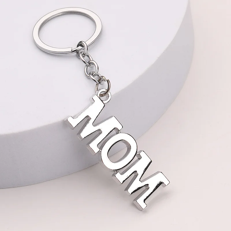 Familie sleutelhanger moeder vader sleutelhanger ring voor vrouwen mannen sieraden gepersonaliseerde moeder jongen meisje kind kind cadeau