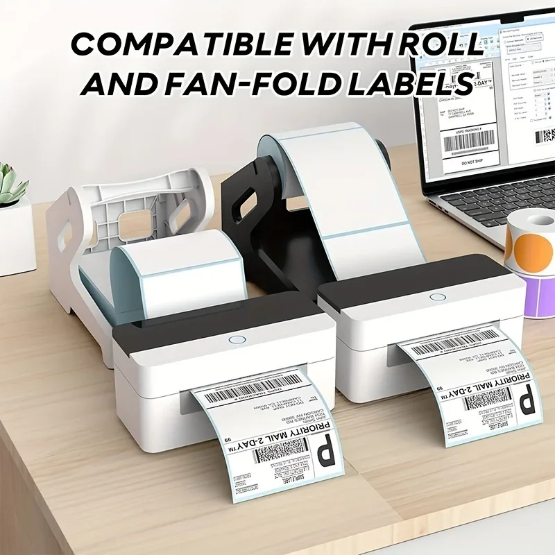 1Pc Thermal Label Holder 2-in-1 Multi-Purpose Label Holder, Thermal Shipping Label Holder For Rolls And Fan-Folded Labels