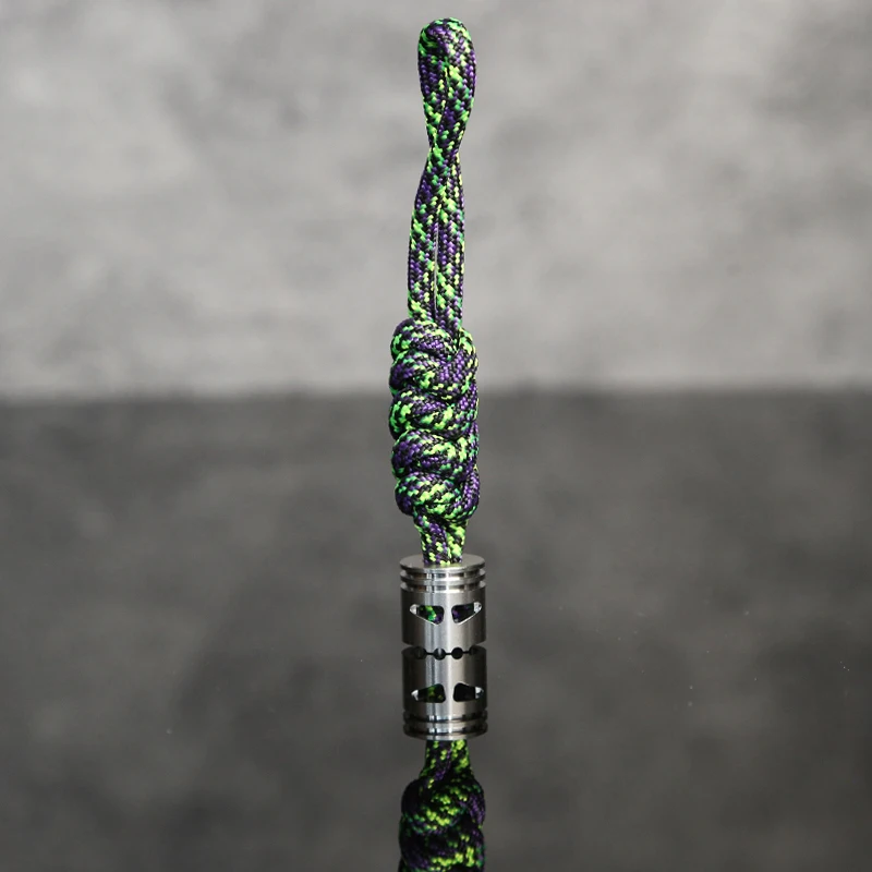 EDC – couteau de guerrier à deux yeux en acier inoxydable, goutte de bijoux, porte-clés artisanal, accessoire Edc pour cadeau pour adulte