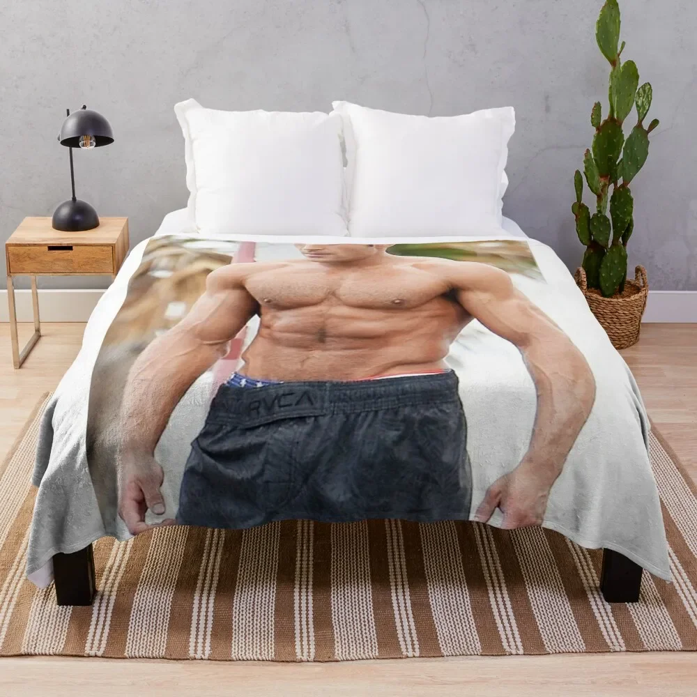 

Zac efron Throw Blanket Air Conditioner Soft Blanket for Office Home