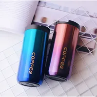 400ml/500ml Double Stainless Steel 304 Coffee Mug Leak-Proof Thermos Mug Travel Thermal Cup Thermosmug For Gifts Vacuum Flasks