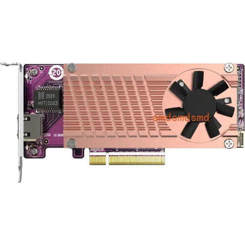 QM2-2P10G1TB 10GbE Expansion Card -Dual M.2 NVMe SSD Slots,1TB Built-in Storage,10 Gigabit Ethernet Network Adapter for NAS