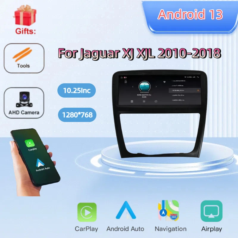 

Android 13 For Jaguar XJ XJL 2010-2018 10.25Inch QLED Screen Car GPS Navi Auto Stereo Multimedia Video Player CarPlay Head Unit