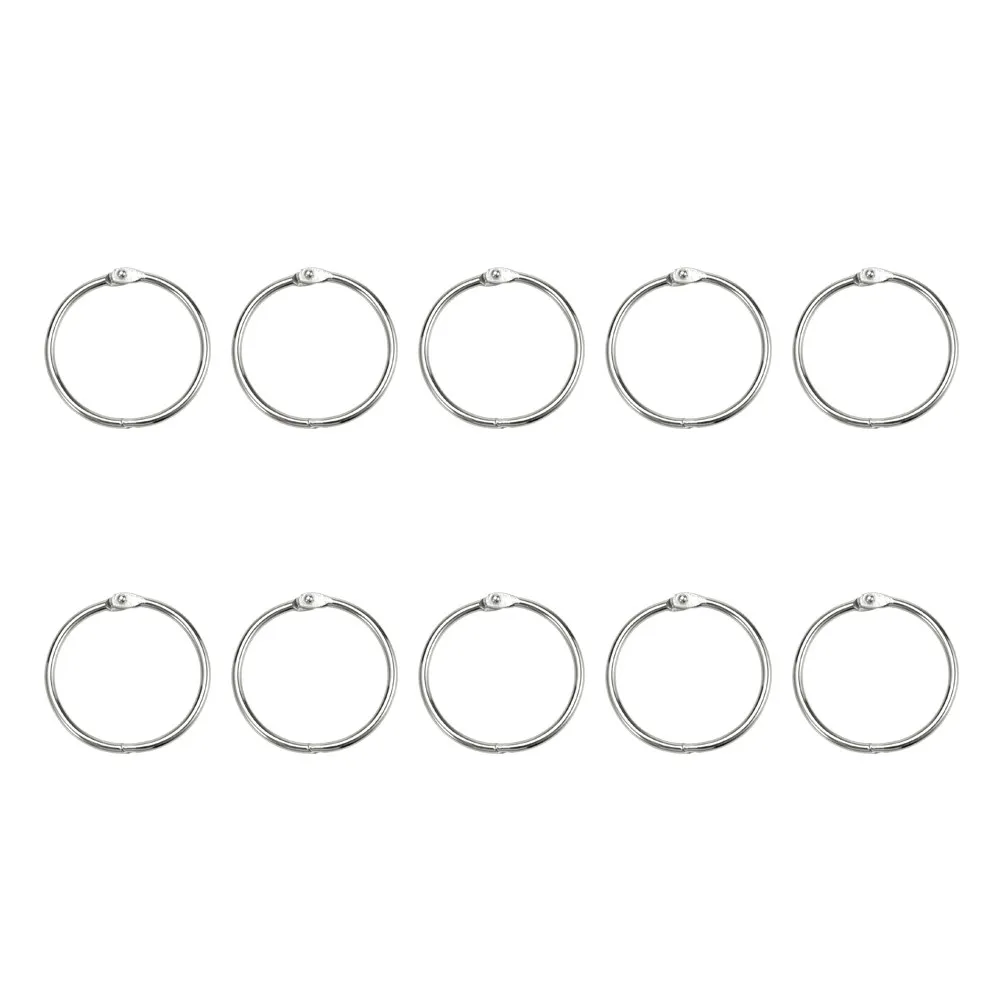 

100 шт. нержавеющих металлических соединительных колец 25 мм (внутренний диаметр) 30 мм (внешний диаметр) для брелоков, украшений, альбомов, офисного использования, DIY-проектов