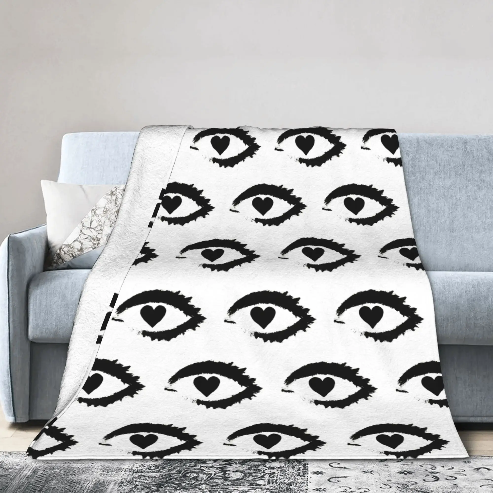 Obsession Movie Flannel Blankets Nikki Eye Novelty Throw Blankets for Home 150*125cm Bedspreads